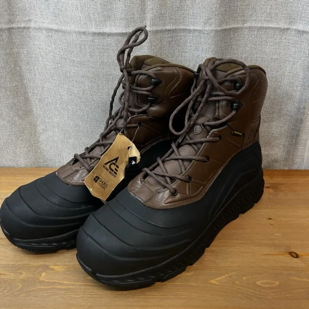 New Mammoth III - Leather Work Boots Size M/13 Unisex Composite Toe Waterproof